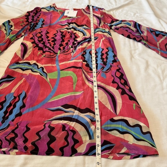 NEW Oliphant Small Mini Shift Dress in Fergana Rhubarb ~ Party Colorful - Picture 6 of 8
